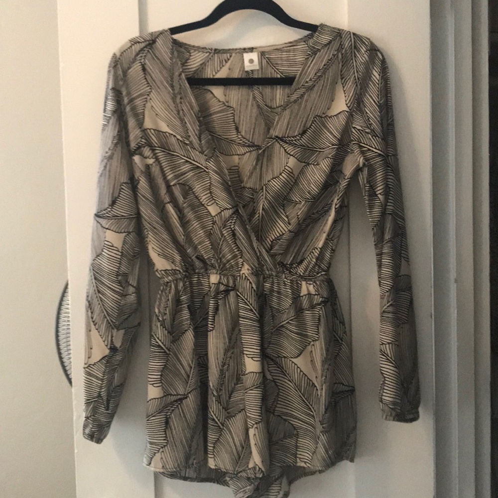 Long sleeve romper